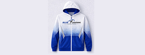 Blue Lightning Warmup Hoodie